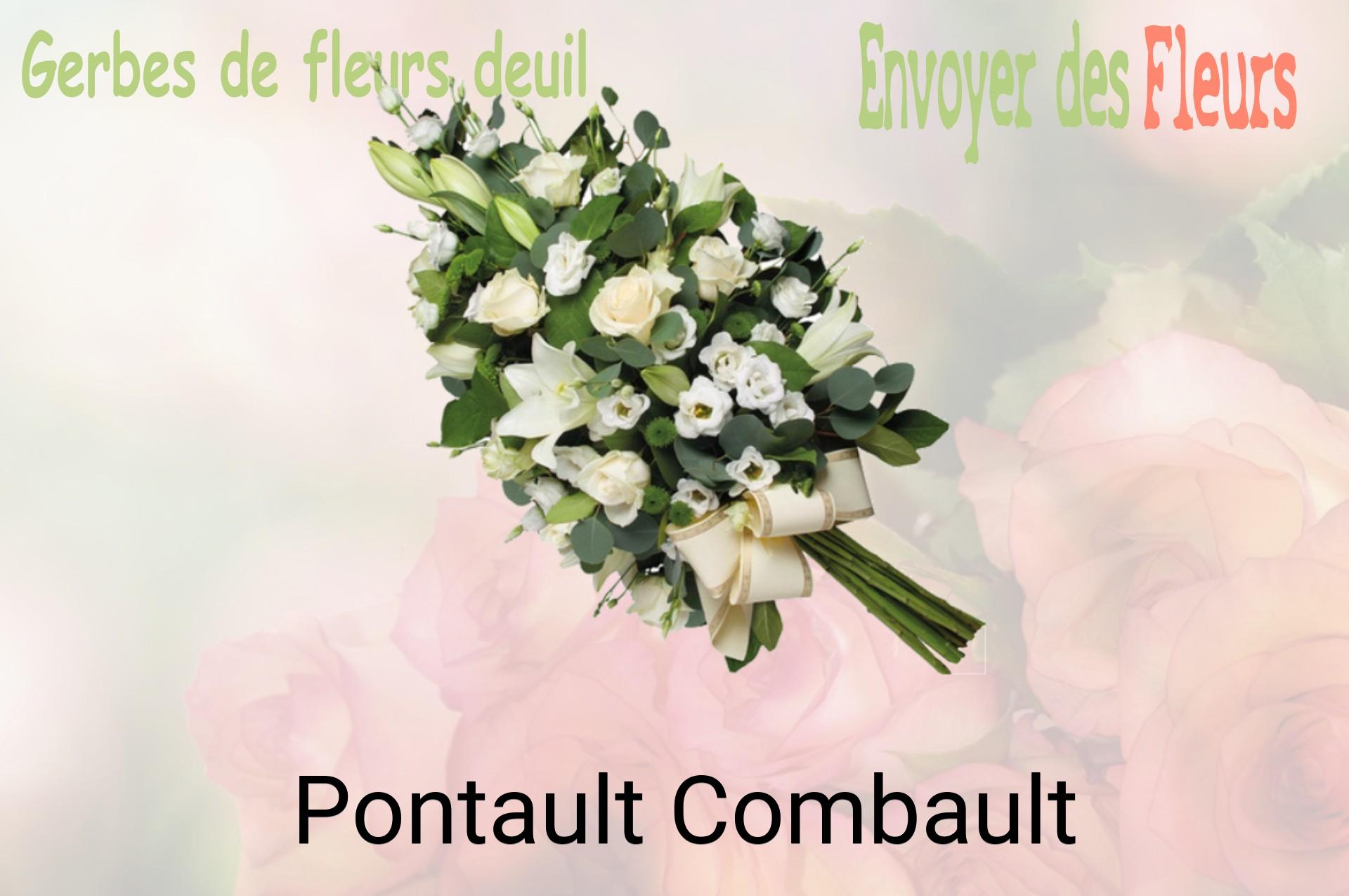 Gerbe de fleurs de deuil livrée à Pontault-Combault